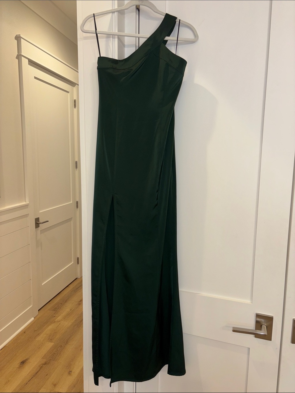 Revolve NBD Emerald Green One Shoulder Dress Gown Cocktail Formal Small NWT - Picture 4 of 6